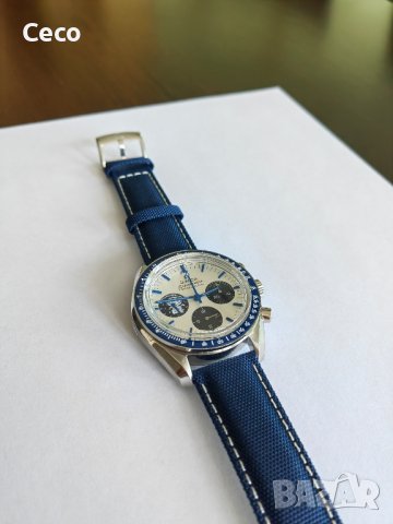 Omega Speedmaster Silver Snoopy 50th anniversary Edition chronograph , снимка 8 - Мъжки - 44225843
