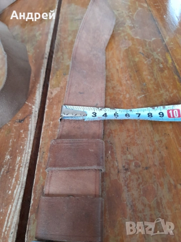Стара кожена ремъчка,ремък за пушка #17, снимка 3 - Оборудване и аксесоари за оръжия - 53519157