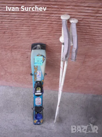 СКИ ДЕТСКИ , ОБУВКИ И ЩЕКИ -75 СМ, снимка 2 - Зимни спортове - 48734259