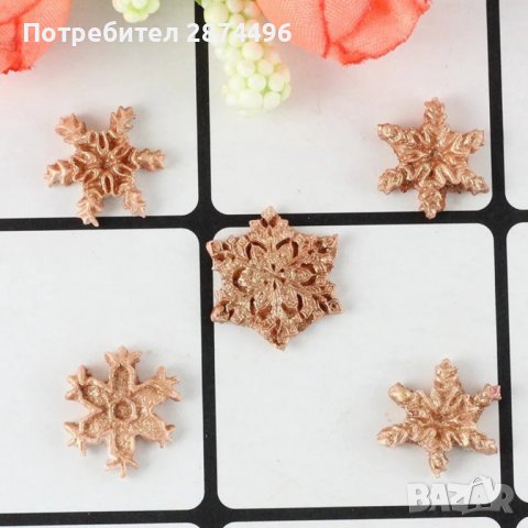 3807 Силиконов молд на снежинки, снимка 8 - Форми - 38997883