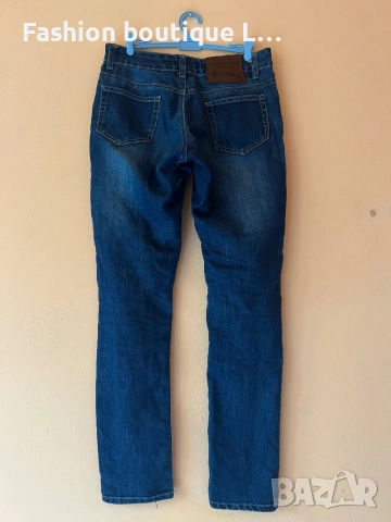 Дамски сини дънки 36 размер с джобове 👖👖👖, снимка 4 - Дънки - 52375809