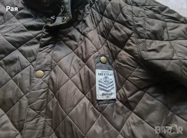  Яке Barbour Greatcoat Whitehaven Cotton Jacket, Army Green, снимка 7 - Якета - 50368102