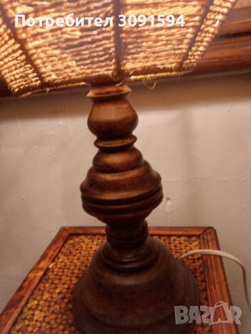 стара лампа дърво и канап, снимка 6 - Антикварни и старинни предмети - 42318858