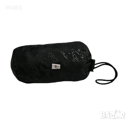 Нов дамски черен дъждобран с торбичка S XS, снимка 2 - Якета - 49413359