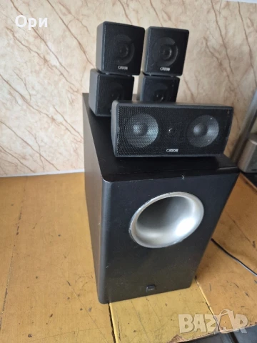 Активен субуфер Canton AS10 + 4бр.съраунд колонки + 1бр. център, снимка 3 - Тонколони - 50839210