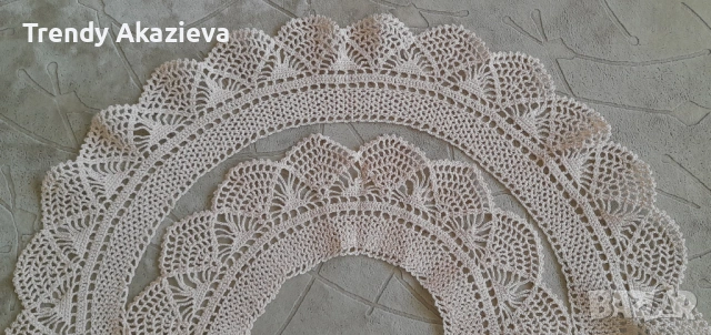  Плетени на една кука якички и коланчета, снимка 5 - Други - 53813890