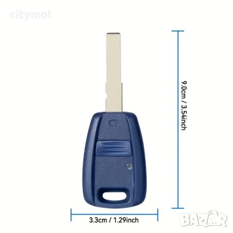 Кутийка за ключ с 1 бутон за Fiat Punto, Doblo, Bravo, Seicento, Stilo, острие SIP22, снимка 2 - Аксесоари и консумативи - 52101222
