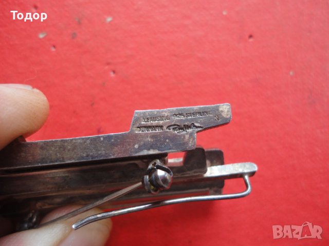 Уникална авторска  сребърна брошка висулка 925, снимка 4 - Колиета, медальони, синджири - 40680341