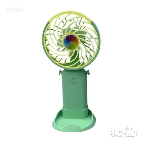 Цветен мини вентилатор с USB зареждане, снимка 5 - Вентилатори - 50395985