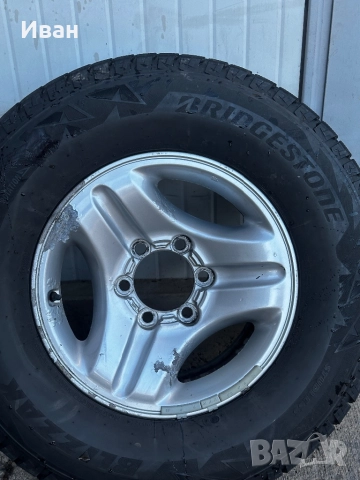 Джанти 6x139.7 с зимни гуми Toyota Land Cruiser , снимка 10 - Гуми и джанти - 52233427