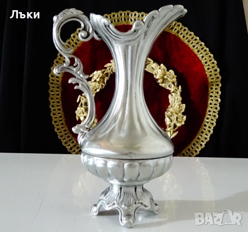 Калаена кана,релефни цветя,барок,рококо. , снимка 5 - Антикварни и старинни предмети - 52394039