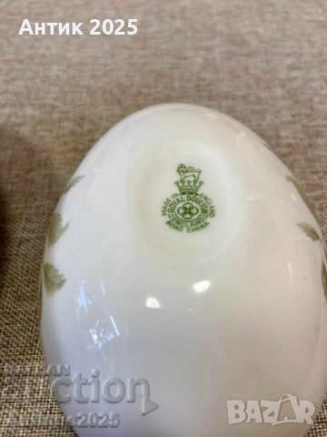Порцеланова кутия във формата на яйце от Royal Doulton, снимка 5 - Антикварни и старинни предмети - 51456030