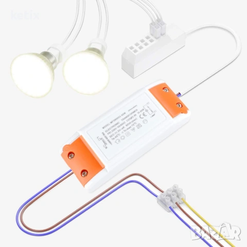 Електронен трансформатор за халогенни лампи Yafido 230V към 12V AC 20-60W, снимка 4 - Друга електроника - 53519855