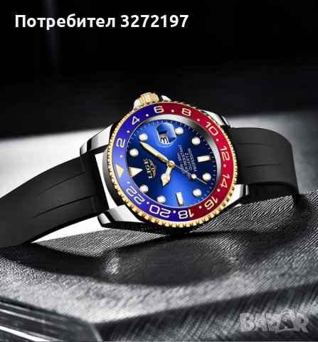 LIGE спортен,моден кварцов часовниk модел 2023,водоусточив,дата,въртящ се безел, уникален дизайн , снимка 10 - Мъжки - 41559068