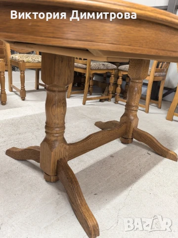 Разтегателна трапезна маса , снимка 7 - Маси - 50499766