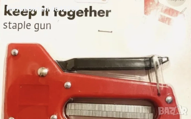 Ръчен Такер за Тапициране на Мебели със Скоби - 100 бр