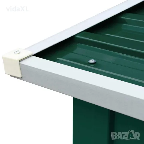 vidaXL Навес за дърва, поцинкована стомана, 172x91x154 см, зелен, снимка 5 - Дърва за огрев - 56147586
