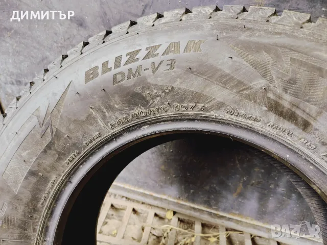 4бр.зимни гуми BRIDGESTONE 245/70/16 107S DOT 1721, снимка 6 - Гуми и джанти - 49408769