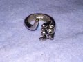 СТАР МЕДЕН НИКЕЛИРАН ФИГУРАЛЕН ВИНТИДЖ АРТ ПРЪСТЕН КОТЕ 38736, снимка 16