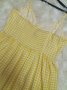 Слънчева рокличка на бели и жълти квадратчета с тънки презрамки ХЛ/2ХЛ размер, снимка 4
