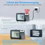 Цифров будилник с червена проекция и голям LCD екран, снимка 4