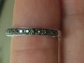 СРЕБЪРЕН ПРЪСТЕН С ЧЕРНИ ДИАМАНТИ (АФРИКА), снимка 5