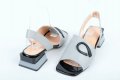 Дамски сандали нисък ток - Три цвята, снимка 12