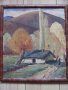 Картина на известния Борис Колев , масло, картон , подписана, снимка 3