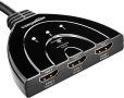 3-портов HDMI превключвател с кабел с пигтейл поддържа Full HD 4K@30Hz видео, 3 в 1 изход, снимка 4