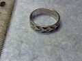 СТАР СТИЛНО РЕТРО АРТ РЪЧНО ОРНАМЕНТИРАН СРЕБЪРЕН ПРЪСТЕН Тип ХАЛКА СРЕБРО ВИСОКА ПРОБА 49725, снимка 10