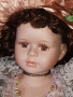 Порцеланова кукла със стойка- 77см, снимка 9