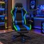 Комплект геймърско бюро с LED осветление и аксесоари и геймърски стол с RGB LED осветление и дистанц, снимка 2