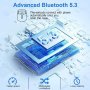 Нови Безжични слушалки Bluetooth 5.3 LED дисплей , снимка 5