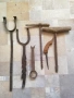 Стари инструменти за направа на колела за каруца, ръчно изработени,, снимка 3