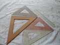 Триъгълници и линии ученически за чертане по БДС, снимка 1 - Ученически пособия, канцеларски материали - 34413894