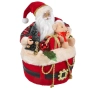 Дядо Коледа в чувал с подаръци, 26x26x35 см, снимка 2
