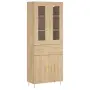 vidaXL Висок шкаф, дъб сонома, 69,5x34x180 см, инженерно дърво, снимка 1
