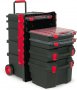 Пластмасов куфар TAYG № 59 (за кутии за дребни части, с колелца, телескопична дръжка, снимка 1 - Други инструменти - 39960184
