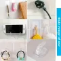 Пластмосиви самозалепващи се закачалки тип кука 6бр., снимка 5