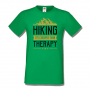 Мъжка тениска Hiking It's Cheaper Than Therapy,Къмпинг,Планина,Изненада,Подарък,Поход,Връх,Хижа,, снимка 1