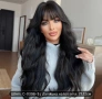 Черна чуплива дълга перука, снимка 1