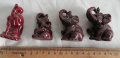 ретро Китай фигури слонове и кунг мастер, снимка 2