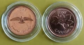 ДВЕ ВЪЗПОМЕНАТЕЛНИ МОНЕТИ ПО 1 ЦЕНТ ОТ КАНАДА /виж описанието/, снимка 1