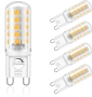 Auting G9 LED димируеми крушки, 4W 2700K топло бяла светлина 32 * 2835 SMD LED крушки, снимка 1