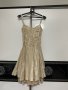 Златиста къса рокля , снимка 1 - Рокли - 35918001