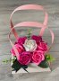 Аранжирани сапунени рози в кутии 8 март-Свети Валентин подарък цветя, снимка 3