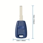 Кутийка за ключ с 1 бутон за Fiat Punto, Doblo, Bravo, Seicento, Stilo, острие SIP22, снимка 2