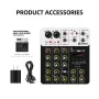 Смесителен пулт, Debra V4, DJ Mixer, Bluetooth, Usb player, Plug and Play , снимка 3