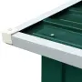 vidaXL Навес за дърва, поцинкована стомана, 172x91x154 см, зелен, снимка 5