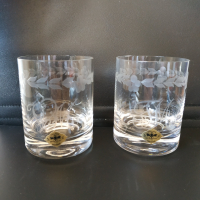 Кристални чаши - комплект за двама - оловен кристал - Kisslinger Rattenberg Kristallglas, снимка 8 - Сервизи - 36307164